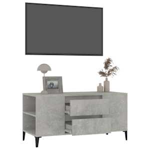 TV skříňka betonově šedá 102x44,5x50 cm kompozitní dřevo - obrázek 5