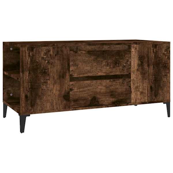 vidaXL telerikapp, suitsutatud tamm, 102 x 44,5 x 50 cm, tehispuit