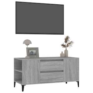 TV skříňka šedá sonoma 102x44,5x50 cm kompozitní dřevo - obrázek 4