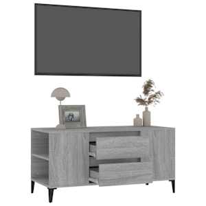 TV skříňka šedá sonoma 102x44,5x50 cm kompozitní dřevo - obrázek 5