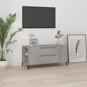 TV omarica siva sonoma 102x44,5x50 cm inženirski les
