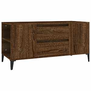 TV skříňka hnědý dub 102x44,5x50 cm kompozitní dřevo - obrázek 2