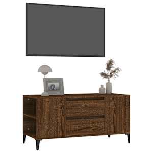 TV skříňka hnědý dub 102x44,5x50 cm kompozitní dřevo - obrázek 4