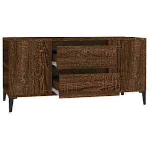 TV skříňka hnědý dub 102x44,5x50 cm kompozitní dřevo - obrázek 7