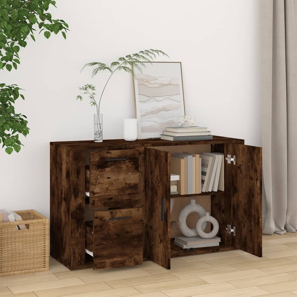 Armario de cocina,Aparador,Aparador Mueble de madera contrachapada blanco  100x33x59,5 cm -ME43782