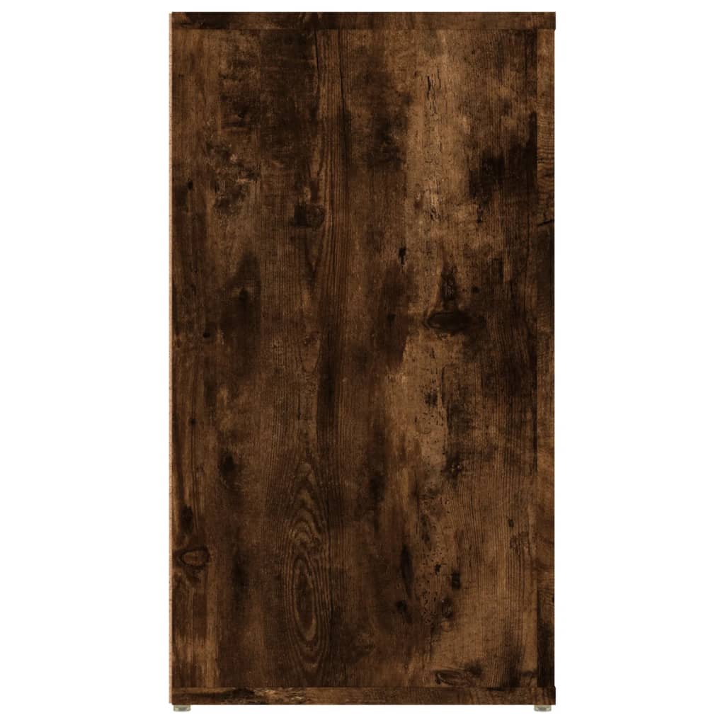 füstös tölgy színű szerelt fa tálalószekrény 100x33x59,5 cm