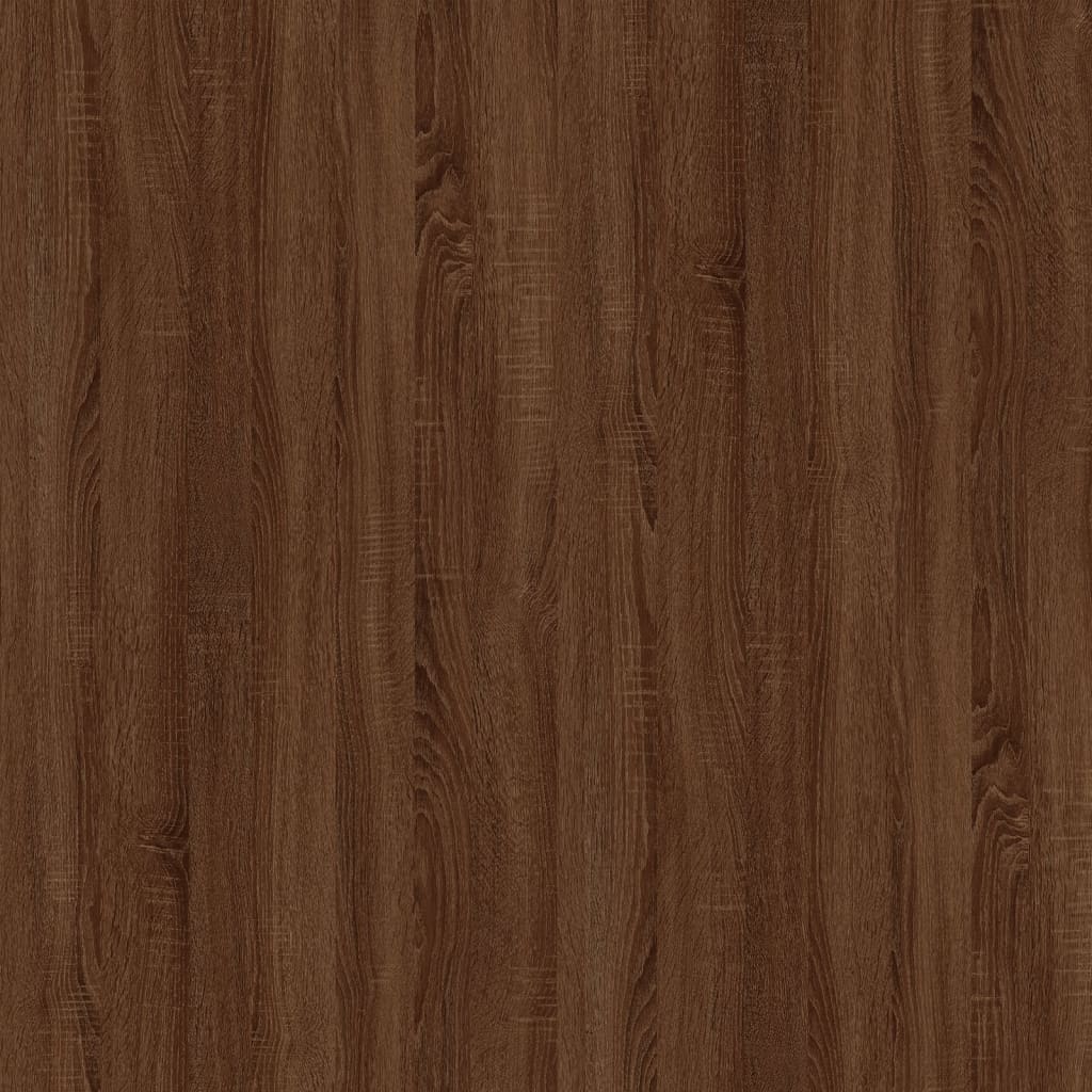 barna tölgyszínű szerelt fa tálalószekrény 100x33x59,5 cm