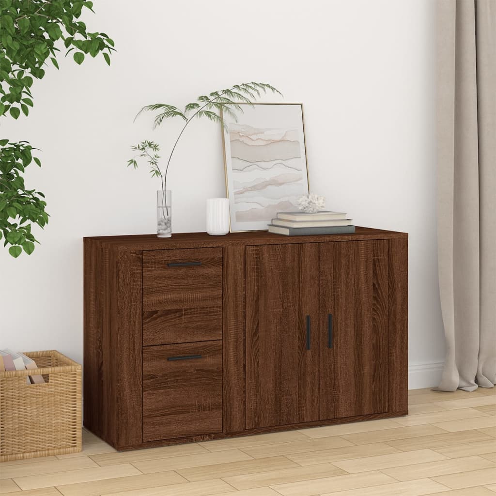 Buffet Chêne marron 100x33x59,5 cm Bois d'ingénierie