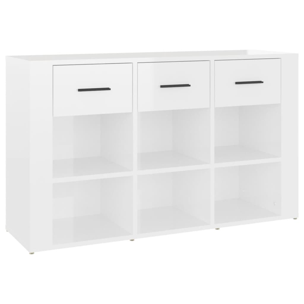 Sideboard Hochglanz-Weiß 100x30x59,5 cm Holzwerkstoff | Stepinfit.de