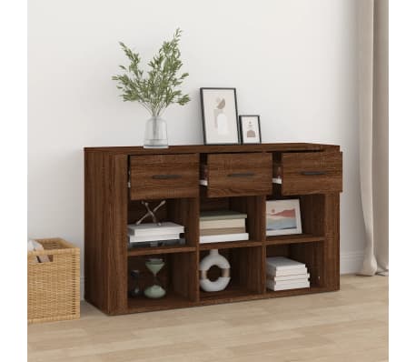 vidaXL Sideboard Brown Oak 100x30x59.5 cm Engineered Wood