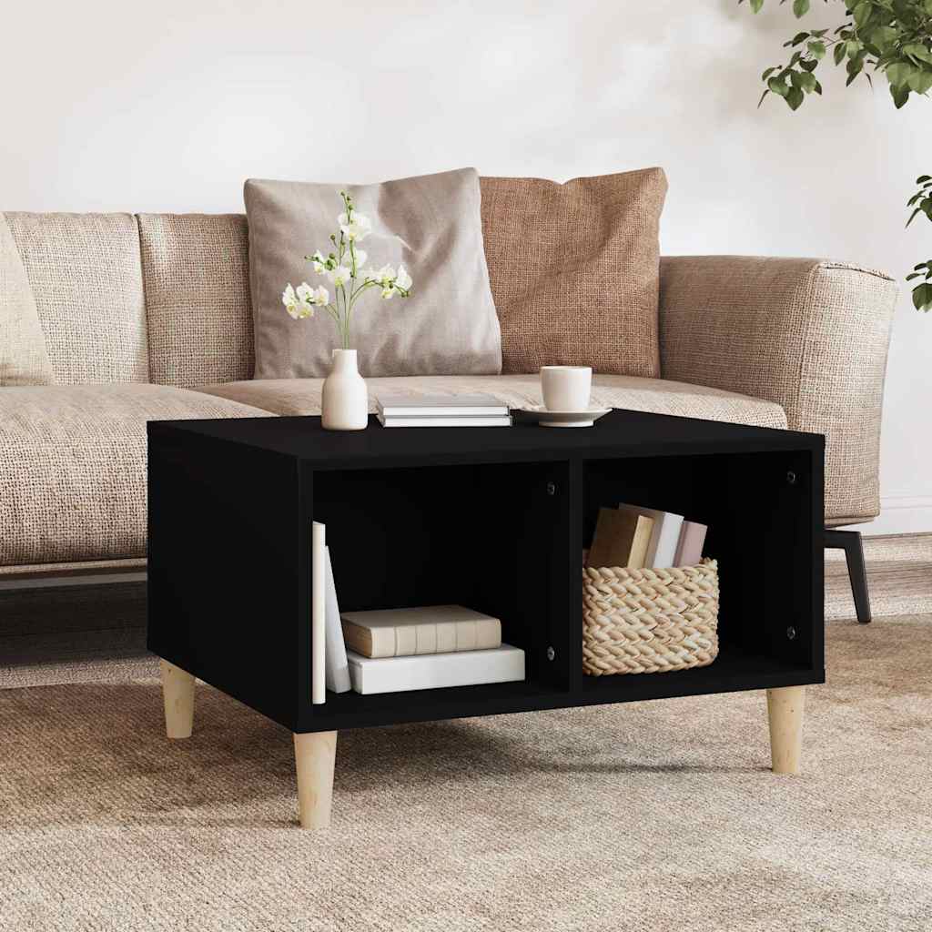 vidaXL Couchtisch Schwarz 60x50x36,5 cm Holzwerkstoff