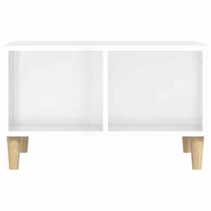 Konferenční stolek bílý s leskem 60x50x36,5 cm kompozitní dřevo - obrázek 5