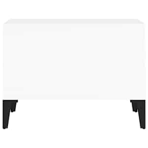 Konferenční stolek bílý s leskem 60x50x36,5 cm kompozitní dřevo - obrázek 6