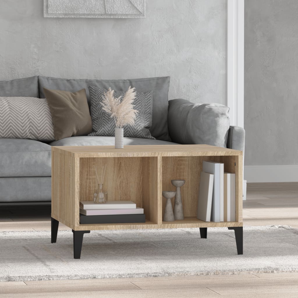 vida XL Couchtisch Sonoma-Eiche 60x 50x 36,5 cm Holzwerkstoff
