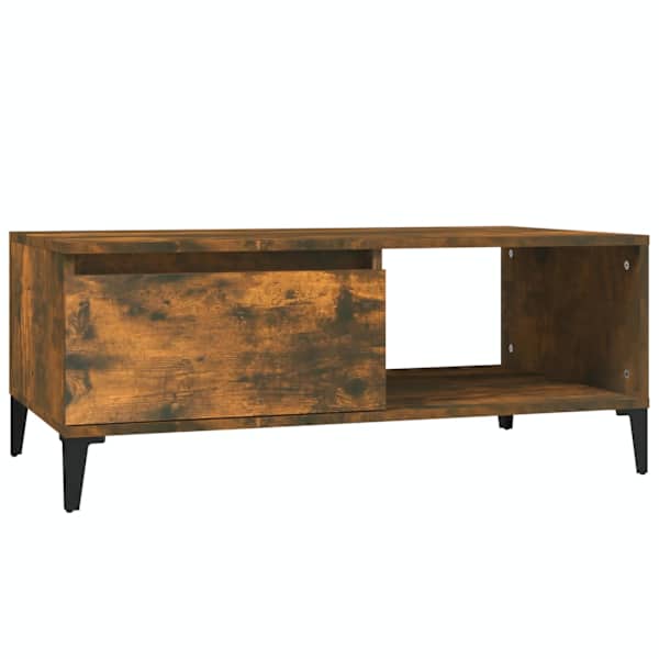 vidaXL kohvilaud, suitsutatud tamm, 90x50x36,5 cm, tehispuit