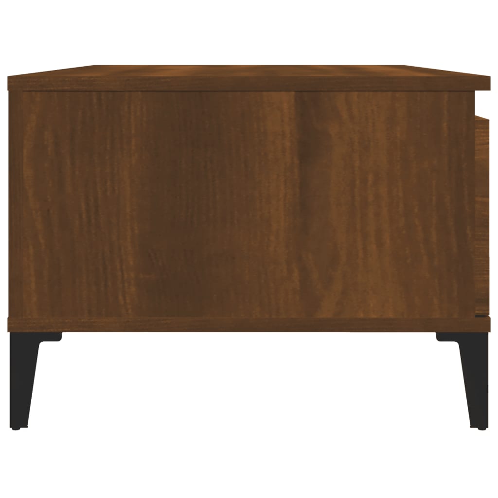  Konferenčný stolík hnedý dub 90x50x36,5 cm spracované drevo