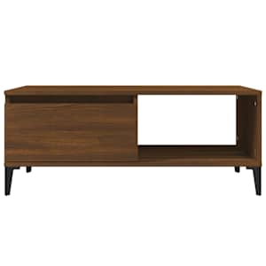 Konferenční stolek hnědý dub 90 x 50 x 36,5 cm kompozitní dřevo - obrázek 5