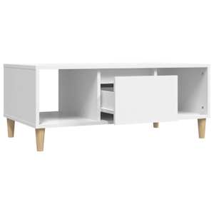 Konferenční stolek bílý 90 x 50 x 36,5 cm kompozitní dřevo - obrázek 6