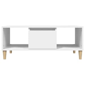 Konferenční stolek bílý 90 x 50 x 36,5 cm kompozitní dřevo - obrázek 7