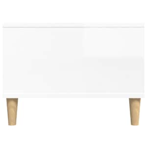 Konferenční stolek bílý s leskem 90x50x36,5 cm kompozitní dřevo - obrázek 8