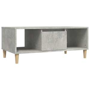 Konferenční stolek betonově šedý 90x50x36,5 cm kompozitní dřevo - obrázek 2
