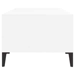 Konferenční stolek bílý s leskem 90x50x36,5 cm kompozitní dřevo - obrázek 7