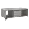 vidaXL kohvilaud, hall Sonoma tamm, 90x50x36,5 cm, tehispuit