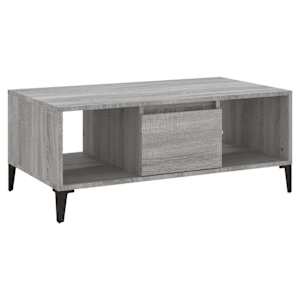 vidaXL kohvilaud, hall Sonoma tamm, 90x50x36,5 cm, tehispuit