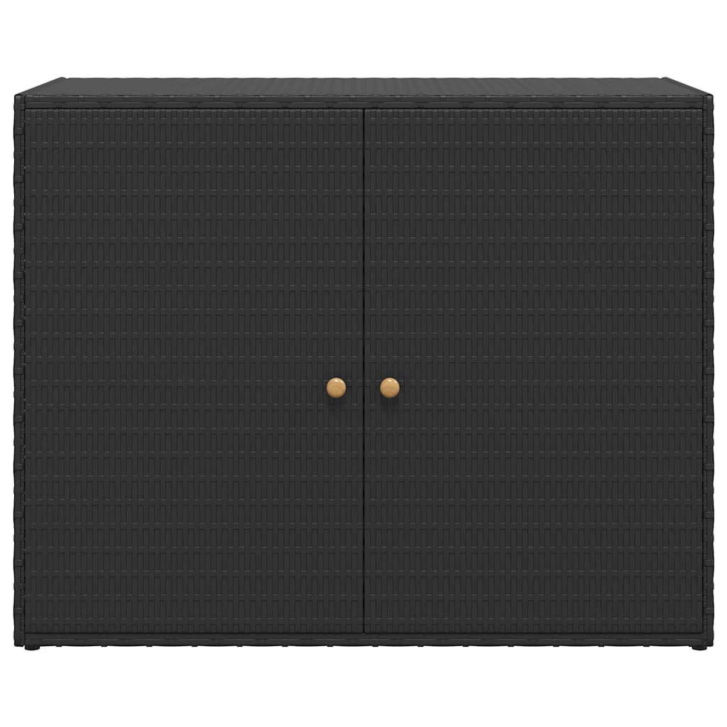Storage Unit Outdoor Storage Cabinet Patio Storage Box Poly Rattan vidaXL - Picture 9 of 24