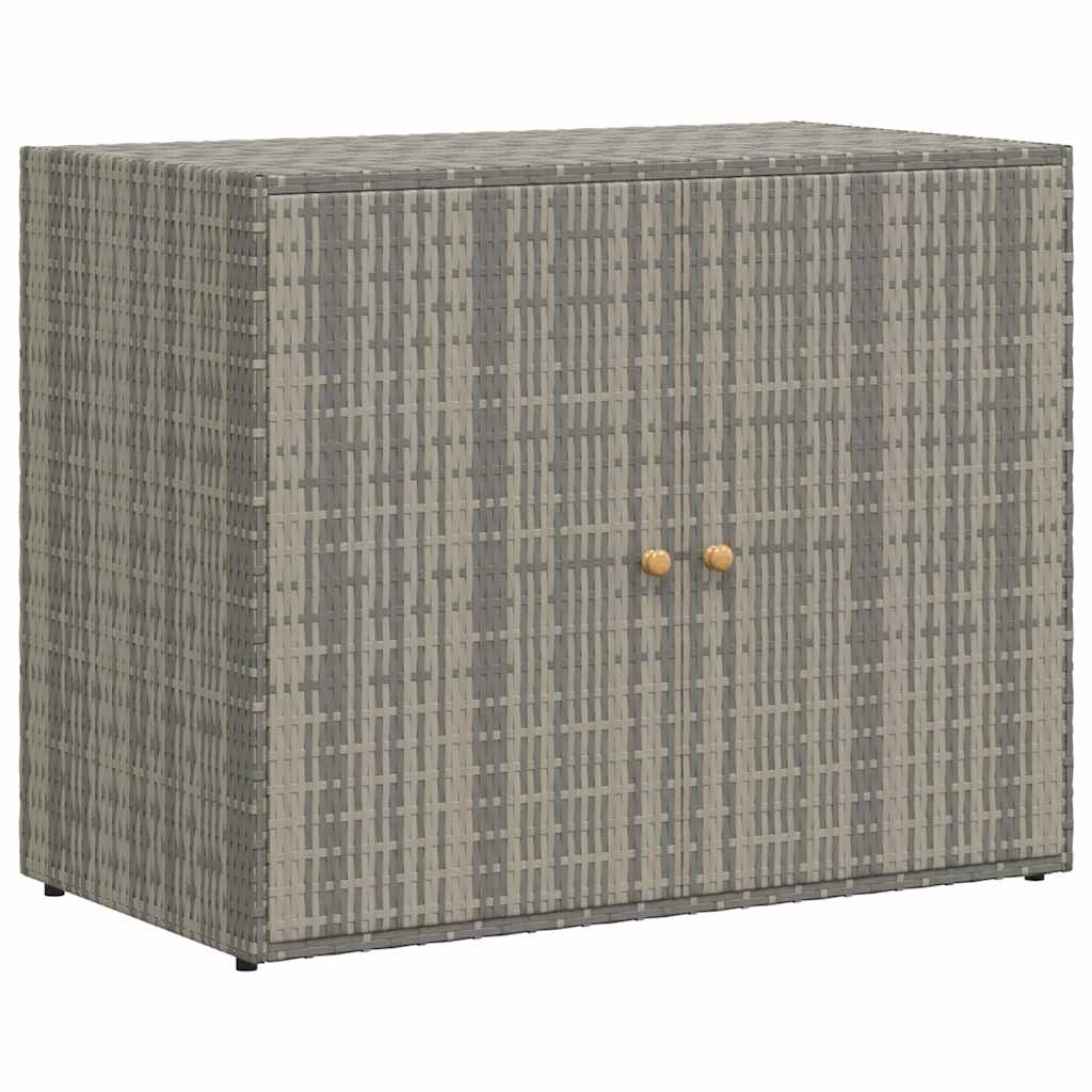 vidaXL Zahradní úložná skříň šedá 100 x 55,5 x 80 cm polyratan