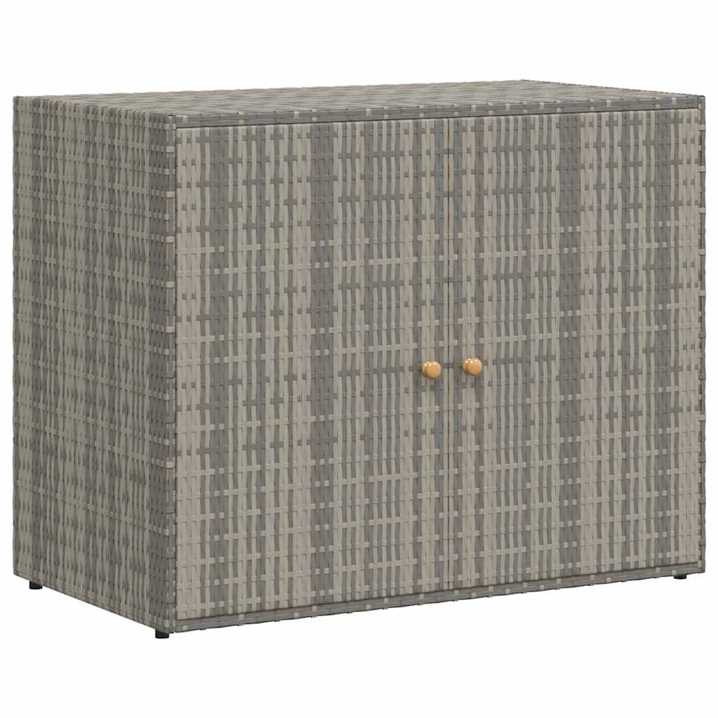 vidaXL Zahradní úložná skříň šedá 100 x 55,5 x 80 cm polyratan