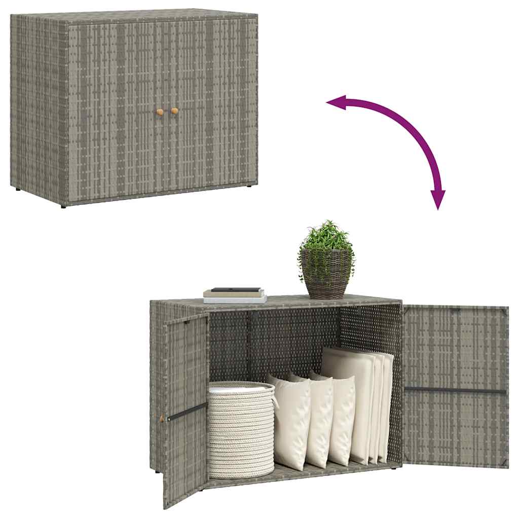 Storage Unit Outdoor Storage Cabinet Patio Storage Box Poly Rattan vidaXL - Picture 22 of 24