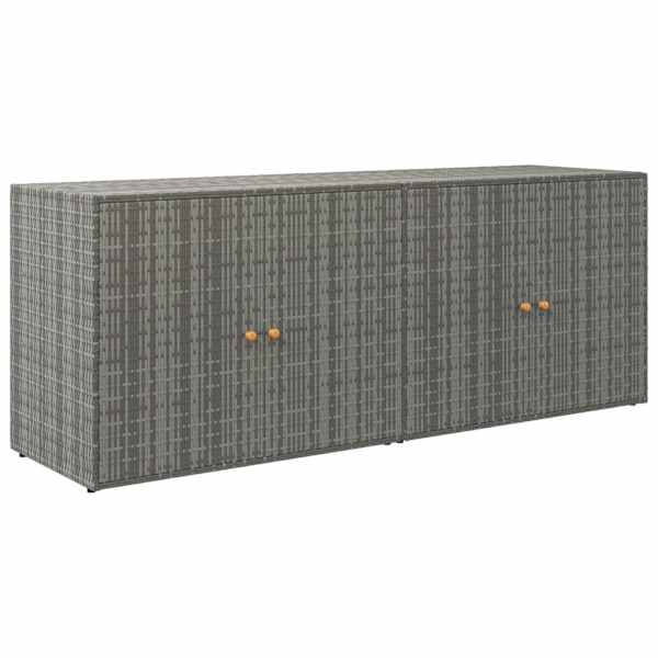 vidaXL aia hoiukapp, hall, 198x55,5x80 cm pol&uuml;rotang
