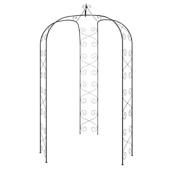 vidaXL aiakaar, must, &Oslash;180 x 255 cm, teras