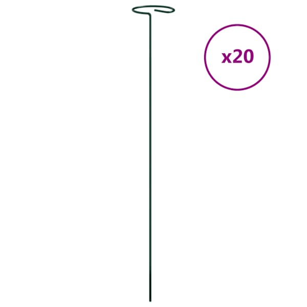 vidaXL taimetugi, 20 tk, tumeroheline, 40 cm, teras