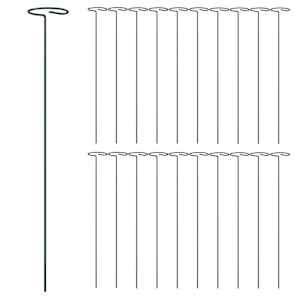 Tyčky k rostlinám 20 ks tmavě zelené 40 cm ocel - obrázek 3