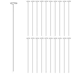 Tyčky k rostlinám 20 ks tmavě zelené 61 cm ocel - obrázek 3
