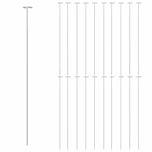 Tyčky k rostlinám 20 ks tmavě zelené 91 cm ocel - obrázek 3