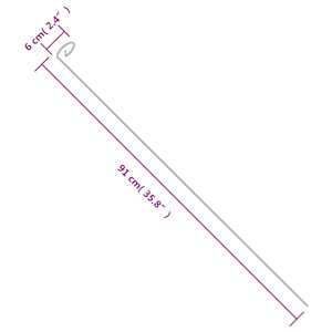 Tyčky k rostlinám 20 ks tmavě zelené 91 cm ocel - obrázek 5