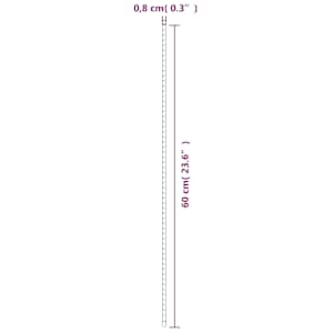 Tyčky k rostlinám 30 ks zelené 60 cm ocel - obrázek 5