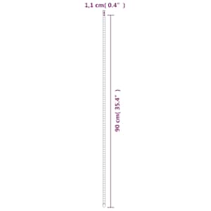 Tyčky k rostlinám 30 ks zelené 90 cm ocel - obrázek 5