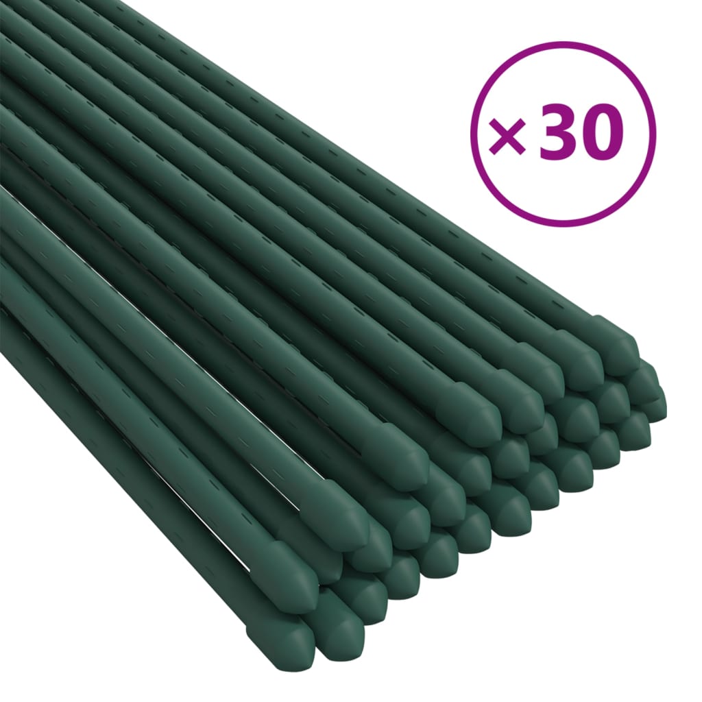 Thumbnail - vidaXL Pflanzenstützen 30 Stk. Grün 115 cm Stahl