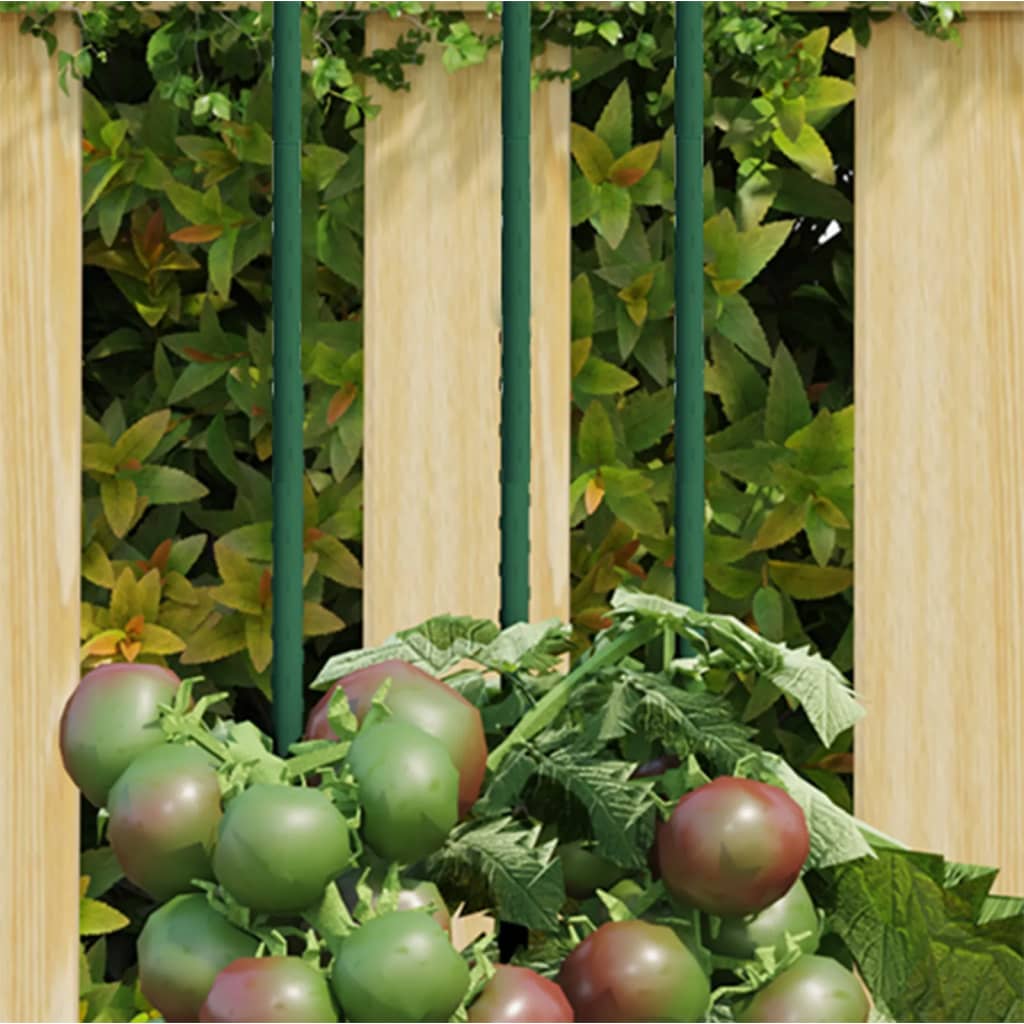 30 db zöld acél kerti növénykaró 115 cm 