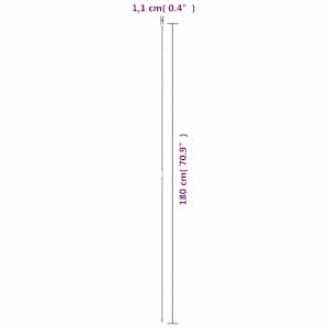 Tyčky k rostlinám 30 ks zelené 180 cm ocel - obrázek 5