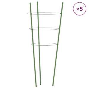 vidaXL aia taimetoed 3 r&otilde;ngaga, 5 tk, roheline, 45 cm, teras