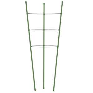 Opory pro zahradní rostliny se 3 kroužky 5 ks zelené 45 cm ocel - obrázek 5