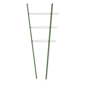 Opory pro zahradní rostliny se 3 kroužky 5 ks zelené 60 cm ocel - obrázek 6