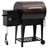 vidaXL pelletgrill alumise riiuliga, must, 94 cm, raud