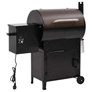 vidaXL korstnaga pelletgrill, must, 104 cm, raud