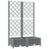vidaXL Aia istutuspot Helehall 80 x 40 x 121,5 cm